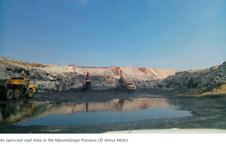 An opencast coal mine in the Mpumalanga Province (© Almut Mohr)