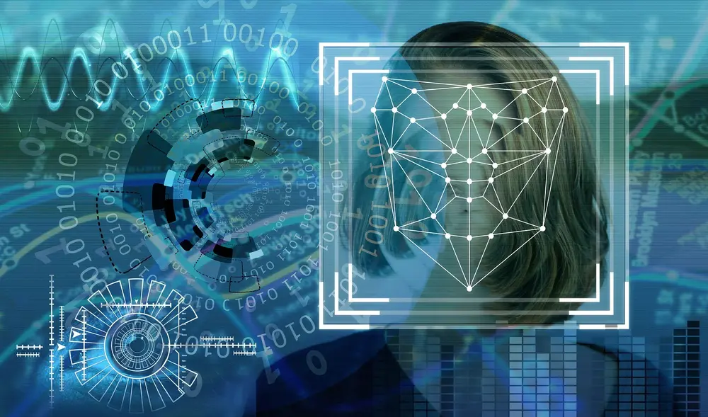 Facial recognition illustration