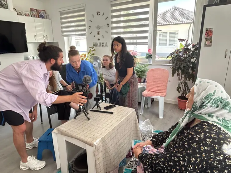 filming in Bosnia