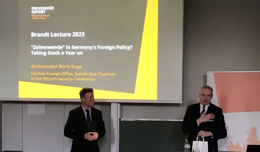 Brandt Lecture 2023: "Zeitenwende" in Germany's Foreign Policy?