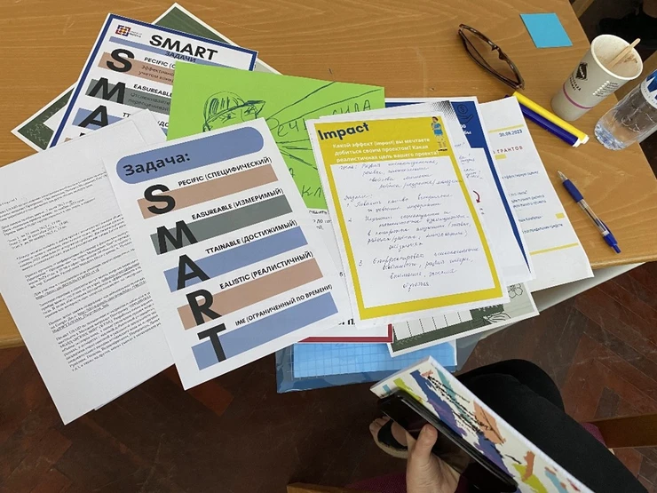 Grant Writing training materials created by Lizzie.