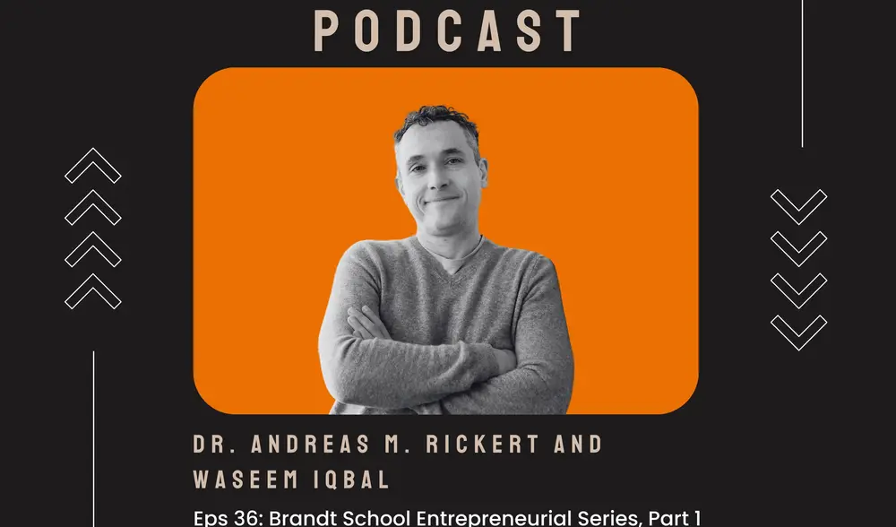 Podcast Cover with Andreas Rickert