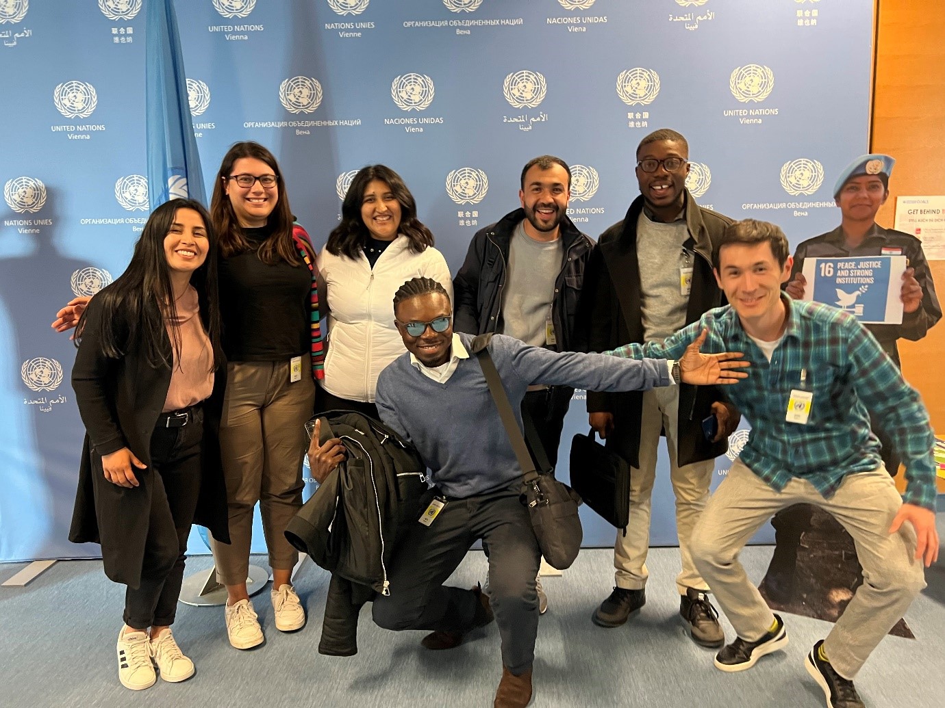Students visiting the UN Offices in Vienna